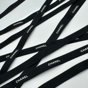CHANEL Black and White Ribbon